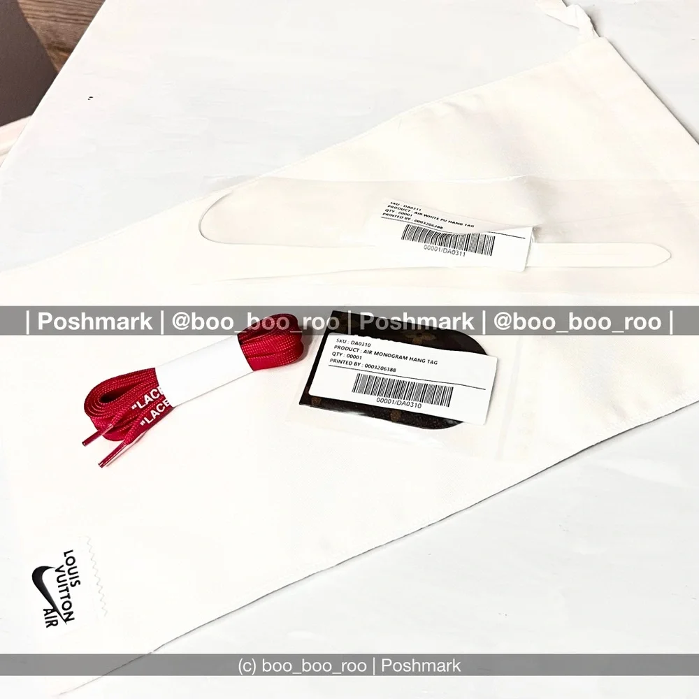 NWT 🆕 Louis Vuitton Nike Air Force 1 Low Sneakers, by Virgil Abloh, Sp/Su2022 - Picture 12 of 15